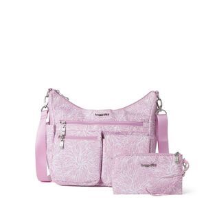 baggallini Women's Modern Everywhere Hobo Crossbody Bag with RFID Wristlet